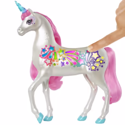 Barbie Dreamtopia Licorne Arc-En-Ciel Sons Et Lumières (Blonde) - Vue supplémentaire 4
