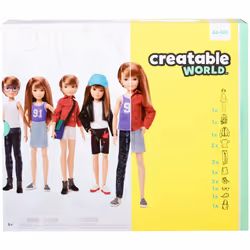 Creatable World Deluxe Character Doll Copper Straight Hair, Poupée mannequin, Mâle et femelle (kit), 6 an(s), Garçon/Fille, 2 ...