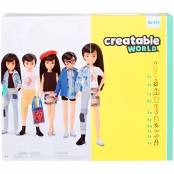 Creatable World Deluxe Character, Poupée mannequin, Mâle et femelle (kit), 6 an(s), Garçon/Fille, 299,4 mm, Multicolore