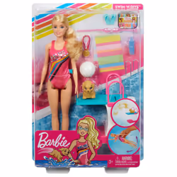 Barbie Dreamhouse Adventures Championne De Natation, Poupée mannequin, Femelle, 3 an(s), Fille, 292,1 mm, Multicolore