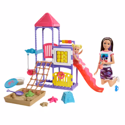 Barbie Skipper Babysitters Inc. Skipper Baby-Sitter : Skipper Journée Au Parc Coffret Et Poupées