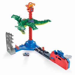Hot Wheels City Coffret Attaque Du Robot Dragon, Voiture et ville, 5 an(s), AA, Multicolore