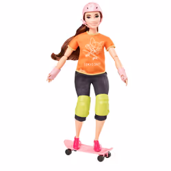 Barbie Olympics Skateboarder, Poupée mannequin, Femelle, 3 an(s), Fille, Multicolore