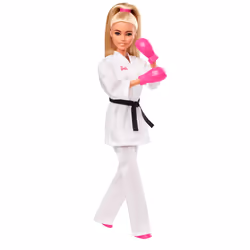 Barbie Olympics Karate, Poupée mannequin, Femelle, 3 an(s), Fille, Multicolore