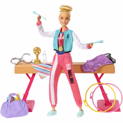 Barbie Coffret Gymnastique, Poupée mannequin, Femelle, 3 an(s), Fille, 290 mm, Multicolore