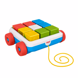 Fisher-Price Mon Wagon Cubes À Tirer, 0,5 an(s), Plastique, Multicolore