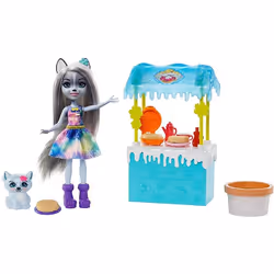 Enchantimals Warming Up Cocoa Stand, Poupée mannequin, Femelle, 4 an(s), Fille, Multicolore
