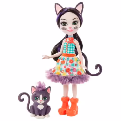 Enchantimals Ciesta Cat & Climber, Poupée mannequin, Femelle, 4 an(s), Fille, 152,4 mm, Multicolore