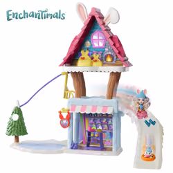 Enchantimals Coffret Chalet Des Neiges De Bevy Lapin - Vue supplémentaire 16