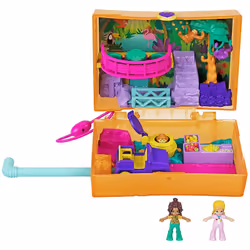 Polly Pocket Jungle Safari Compact, Animal, 4 an(s), Multicolore