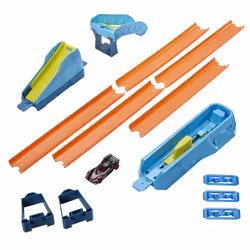 Hot Wheels Track Builder Unlimited Coffret Saut En Longueur, Ensemble véhicule et piste, 4 an(s), Plastique, Multicolore