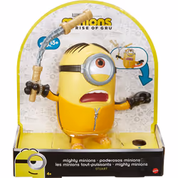 Mattel Mighty Minions Stuart, 4 an(s), Beige, Noir, Gris, Rouge, Blanc, Jaune, 1 pièce(s)