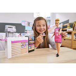 Barbie – Coffret Pause Café, Poupée mannequin, Femelle, 3 an(s), Fille, 292,1 mm, Multicolore