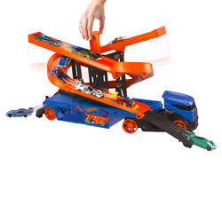 Hot Wheels City How Wheels Ascenseur Et Lanceur Transporteur Coffret