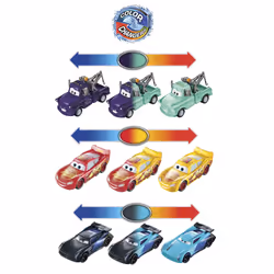 Disney Pixar Cars Pack De 3 Véhicules Color Changers