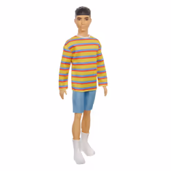 Barbie Fashionistas Poupée Ken T-Shirt Rayé