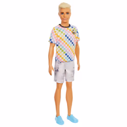 Barbie Fashionistas Poupée Ken T-Shirt À Carreaux
