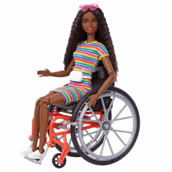 Barbie Fashionistas Et Son Fauteuil Roulant, Poupée mannequin, Femelle, 3 an(s), Fille, Multicolore