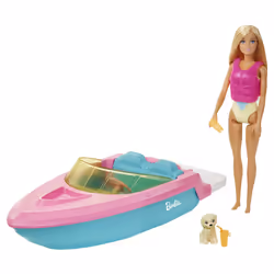 Barbie Et Son Bateau, Grande poupée, Femelle, 3 an(s), Fille, 100 mm, Multicolore