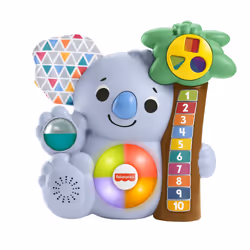 Fisher-Price Linkimals Lk Tellende Koala-Du, Animal électronique pour enfants, 0,75 an(s), Néerlandais, 850 g, Multicolore