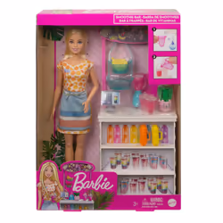 Barbie Coffret Bar À Smoothies, Poupée mannequin, Femelle, 3 an(s), Fille, Multicolore