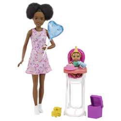 Barbie – Coffret Skipper Baby-Sitter Anniversaire