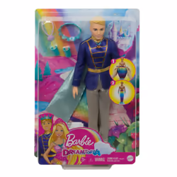 Barbie Dreamtopia Ken Transformation Prince Triton, Poupée mannequin, Mâle, 3 an(s), Garçon/Fille, Multicolore