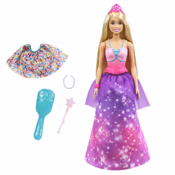 Barbie Dreamtopia Transformation Princesse Sirène, Poupée mannequin, Femelle, 3 an(s), Fille, Multicolore