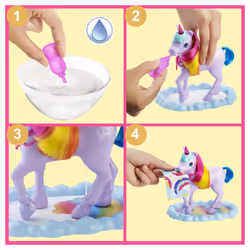 Barbie Dreamtopia Coffret Princesse Et Son Bébé Licorne, Poupée mannequin, Femelle, 3 an(s), Fille, 184 mm, Multicolore