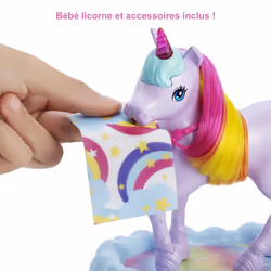 Barbie Dreamtopia Coffret Princesse Et Son Bébé Licorne - Vue supplémentaire 4