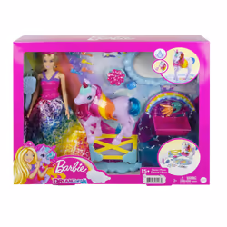 Barbie Dreamtopia Coffret Princesse Et Son Bébé Licorne - Vue supplémentaire 7