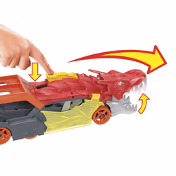 Hot Wheels City Dragon Launch Transporter, 3 an(s), Plastique, Multicolore