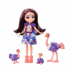 Enchantimals Ophelia Ostrich, Poupée mannequin, Femelle, 4 an(s), Garçon/Fille, 1699 mm, Multicolore
