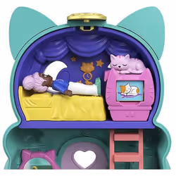 Polly Pocket Flip & Find Cat Compact