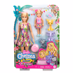 and Chelsea The Lost Birthday Coffret Et Chelsea Anniversaire, Poupée mannequin, Femelle, 3 an(s), Fille, Multicolore