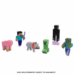 Minecraft – Assortiment de figurines Créer-Un-Bloc, 6 an(s), Couleurs assorties, Plastique
