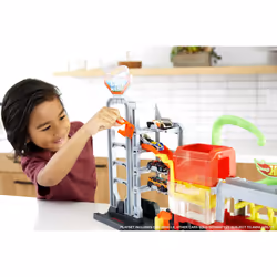 Hot Wheels City Station De Lavage Ultime Pieuvre, Ensemble véhicule et piste, 4 an(s), Plastique, Multicolore