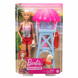 Barbie Coffret Sauveteuse, Poupée mannequin, Femelle, 3 an(s), Fille, Multicolore