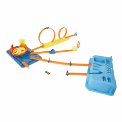 Hot Wheels Track Builder Unlimited Coffret Lancement Express, Ensemble véhicule et piste, 6 an(s), Plastique, Multicolore