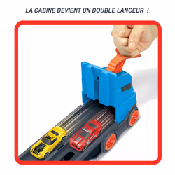 Hot Wheels City Super Transporteur Extensible avec Piste 182 cm et 3 Voitures 1:64 - Vue supplémentaire 8