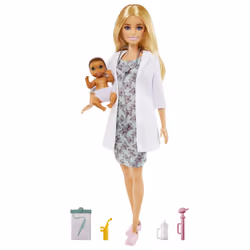 Barbie PÉDIATRE ET ACCESSOIRES, Poupée mannequin, Femelle, 3 an(s), Fille, 317,5 mm, Multicolore