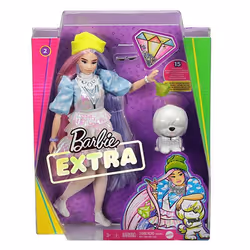 Barbie Extra Doll #2 in Shimmery Look with Pet Puppy - Vue supplémentaire 7