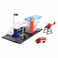 Matchbox Action Drivers Playset Hôpital, Voiture et ville, 3 an(s), Multicolore, Plastique