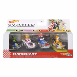 Hot Wheels Mario Kart GWB38, Ensemble de véhicules, 3 an(s), Plastique, Métal, Multicolore