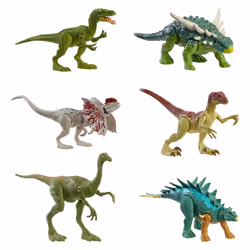 Jurassic World Figurine Attaque Féroce (modèle aléatoire), 4 an(s), Couleurs assorties, 1 pièce(s)