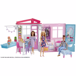 Barbie Barbie- Maison à Emporter avec Poupée
