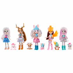 Enchantimals Poupées Les Amies De La Vallée Enneigée, Mini poupée, Femelle, 4 an(s), Fille, Multicolore