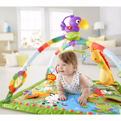 Fisher-Price GXC35 gymnase et tapis d'éveil pour bébé Tissu, Plastique Multicolore Tapis de jeux pour bébé