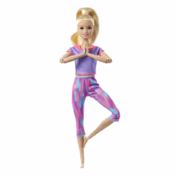 Barbie Made to Move Poupée Fitness, Poupée mannequin, Femelle, 3 an(s), Fille, 304,8 mm, Multicolore
