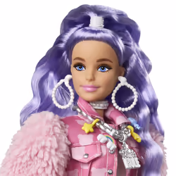 Barbie Extra Doll #6 in Teddy Bear Jacket & Shorts with Pet